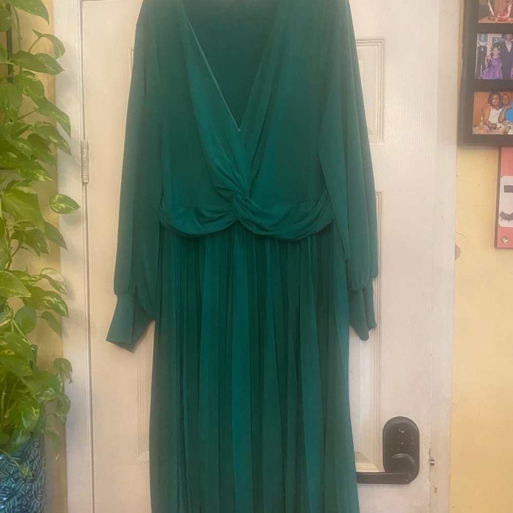 Jessica Howard Teal Long Sleeve Dress